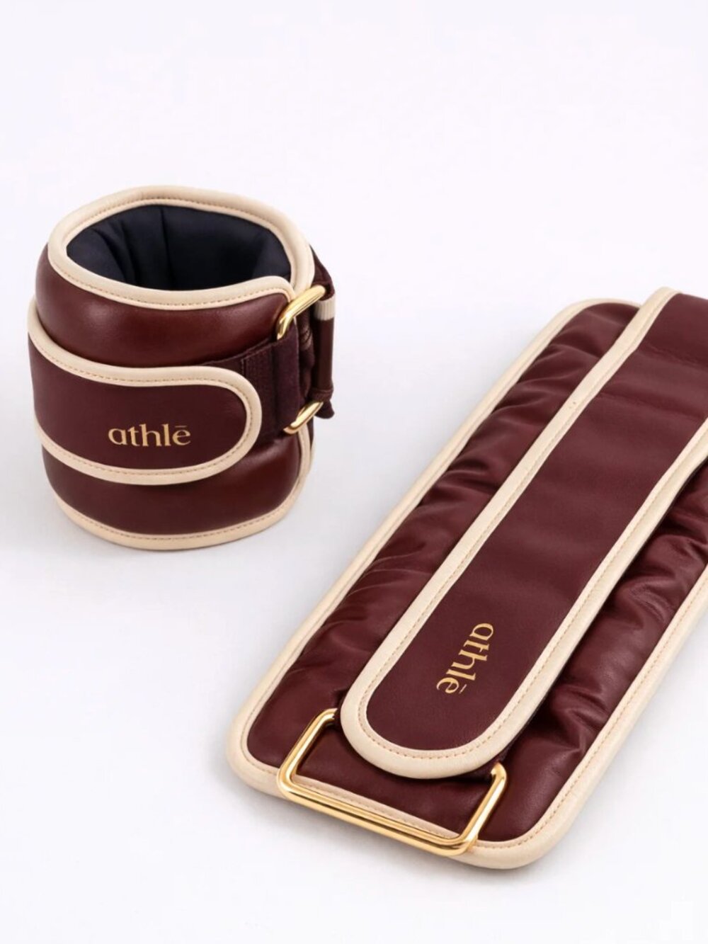 Maison Athle merlot/burgundy 0.75 kg ankle/wrist weights (like Bala Bangles)